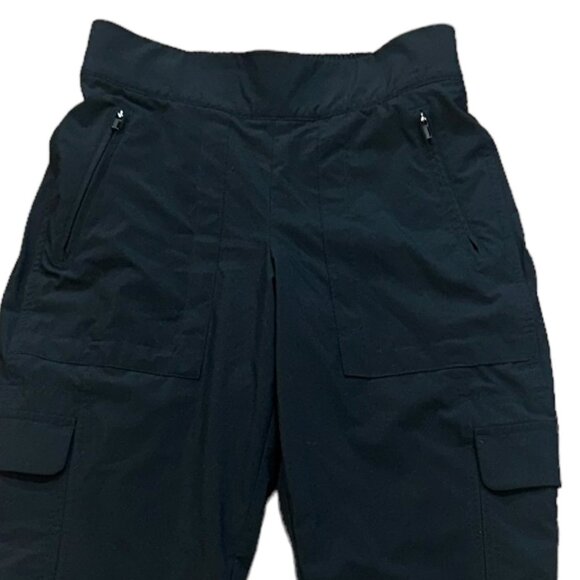 Athleta Chelsea Cargo Lined Pant Black‎ Size 0 Athletic Travel Comfort Work Out - Picture 2 of 6